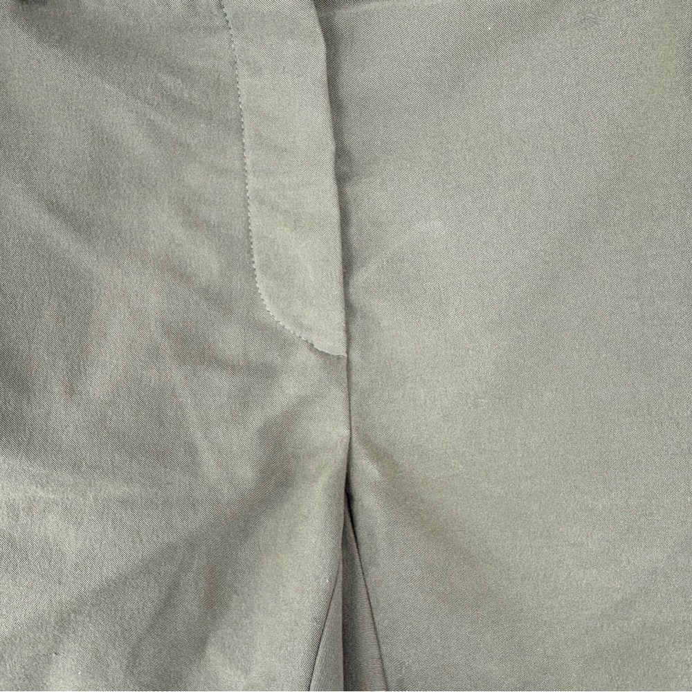 Prada Olive Mid-Rise Rayon Blend Shorts - Picture 2 of 7